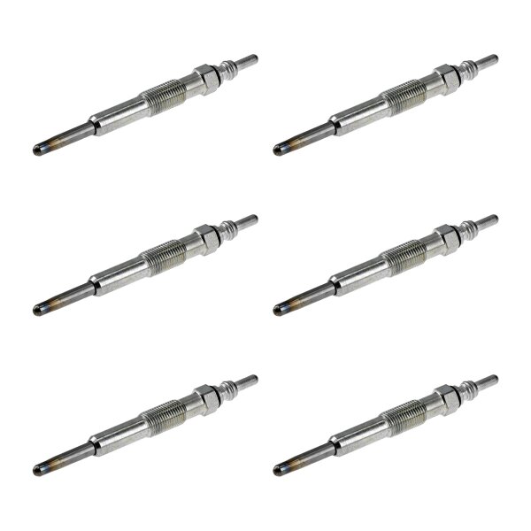 6 Glow Plugs Metal Glow Plugs 11 V NGK D-Power for e.g. RENAULT CLIO