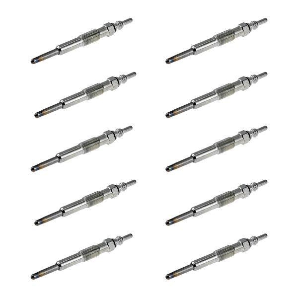 10 Glow Plugs Metal Glow Plugs 11 V NGK D-Power for e.g. RENAULT CLIO