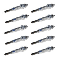 10 Glow Plugs Metal Glow Plugs 11 V NGK Aftermarket...