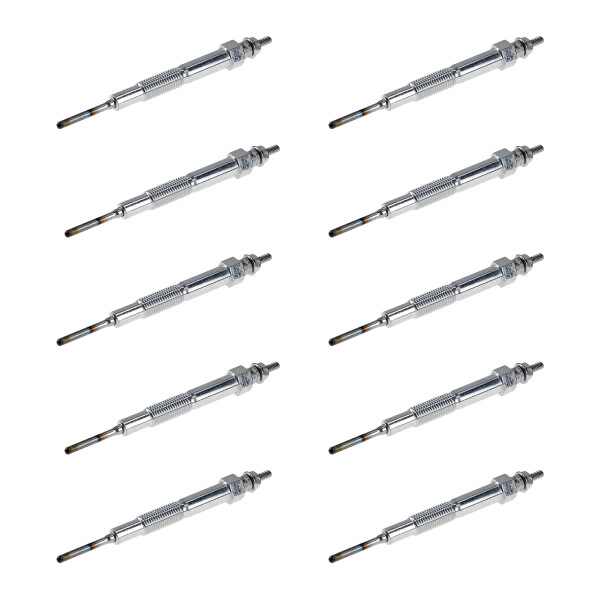 10 Glow Plugs Metal Glow Plugs 11 V NGK Aftermarket Expertise for e.g. MAZDA 6