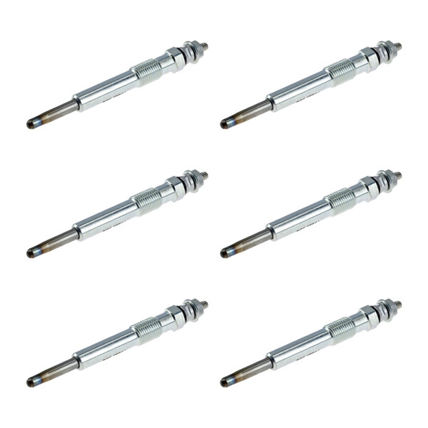 6 Glow Plugs Metal Glow Plugs 10 V NGK D-Power suitable for e.g. FORD FOCUS