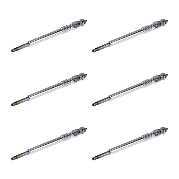 6 Glow Plugs Metal Glow Plugs 11.5 V NGK D-Power for e.g. LAND ROVER DEFENDER