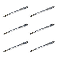 6 Glow Plugs Metal Glow Plugs 11.5 V NGK D-Power for e.g....