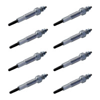8 Glow Plugs Metal Glow Plugs 11 V NGK Aftermarket...
