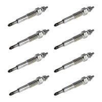 8 Glow Plugs Metal Glow Plugs 11 V NGK Aftermarket...