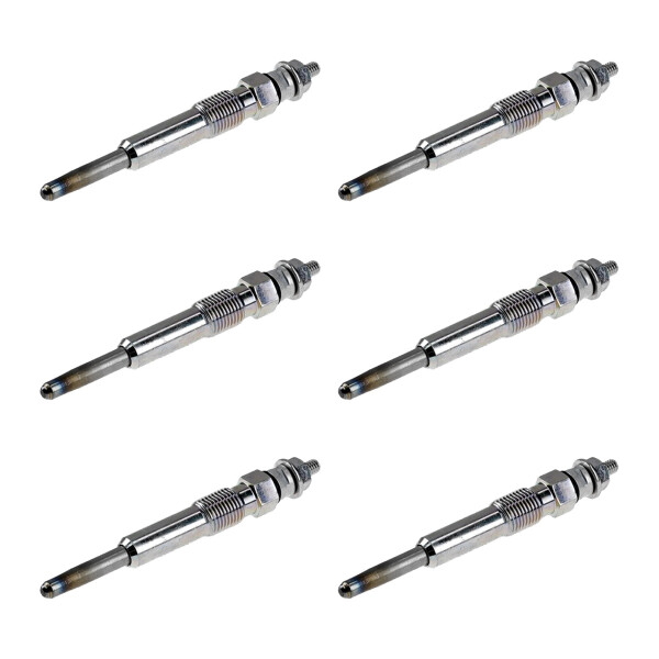6 Glow Plugs Metal Glow Plugs 11 V NGK D-Power for e.g. RENAULT LAGUNA