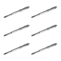 6 Glow Plugs Metal Glow Plugs 11 V NGK for PEUGEOT BOXER...