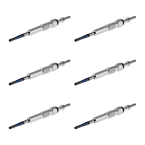 6 Glow Plugs Metal Glow Plugs 5 V NGK IAM-Expertise D-Power for e.g. VW GOLF