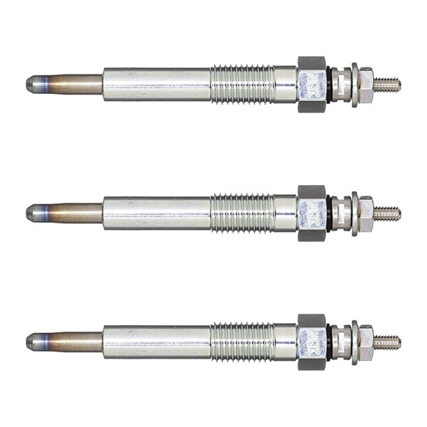 3 Glow Plugs Metal Glow Plugs 11 V NGK D-Power suitable for e.g. OPEL CORSA