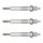 3 Glow Plugs Metal Glow Plugs 11 V NGK D-Power suitable for e.g. OPEL CORSA