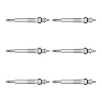 6 Glow Plugs Metal Glow Plugs 11 V NGK D-Power suitable...