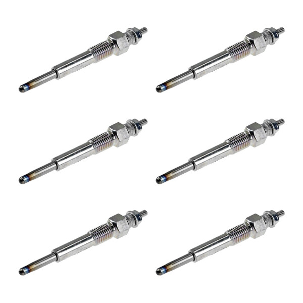 6 Glow Plugs Metal Glow Plugs 11 V NGK IAM expertise for SSANGYONG KORANDO