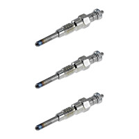 3 Glow Plugs Metal Glow Plugs 11 V NGK Aftermarket...