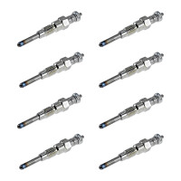 8 Glow Plugs Metal Glow Plugs 11 V NGK Aftermarket...