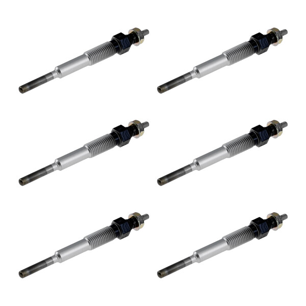 6 Glow Plugs Metal Glow Plugs 11 V NGK IAM-Expertise for e.g. TOYOTA COROLLA