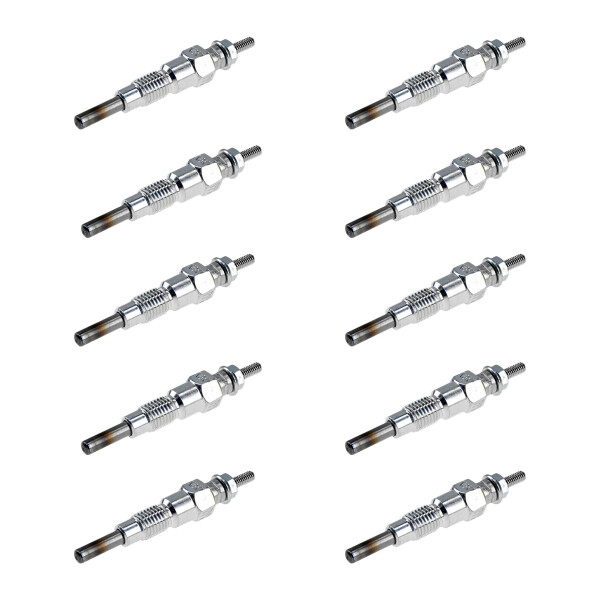 10 Glow Plugs Metal Glow Plugs 11 V NGK IAM expertise for KUBOTA and others