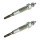 2 Glow Plugs Metal Glow Plugs 11 V NGK D-Power for e.g. MAZDA B-SERIES