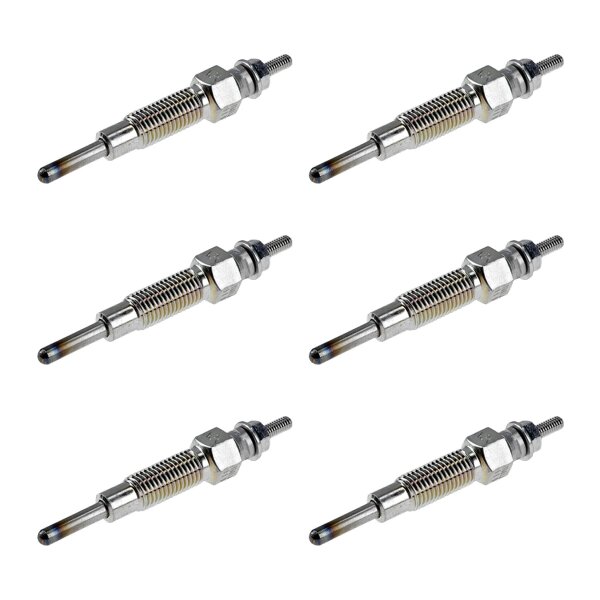 6 Glow Plugs Metal Glow Plugs 12 V NGK suitable for e.g. MITSUBISHI PAJERO