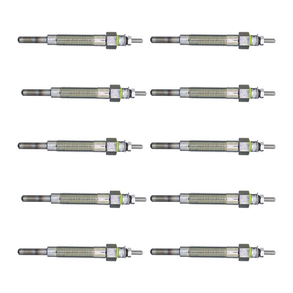 10 Glühkerzen Metall-Glühkerze 6 V NGK passend für u.a. MITSUBISHI GALANT