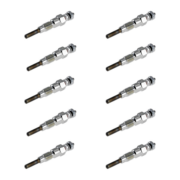 10 Glow Plugs Metal Glow Plugs 11 V NGK Aftermarket Expertise for NISSAN PICK