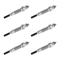 6 Glow Plugs Metal Glow Plugs 10.5 V NGK Aftermarket...