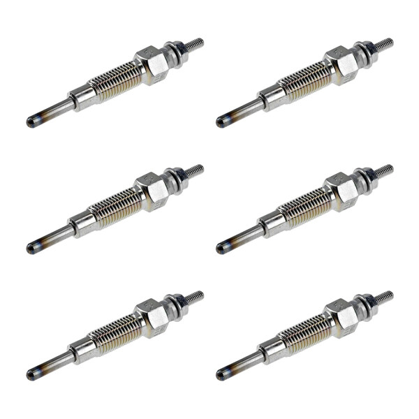 6 Glow Plugs Metal Glow Plugs 10.5 V NGK IAM-Expertise for various vehicles
