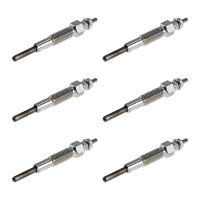 6 Glow Plugs Metal Glow Plugs 8.5 V NGK Aftermarket...
