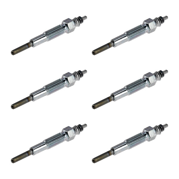 6 Glow Plugs Metal Glow Plugs 10.5 V NGK Aftermarket Expertise for e.g. MAZDA E