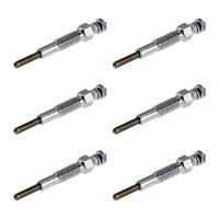 6 Glow Plugs Metal Glow Plugs 10.5 V NGK Aftermarket...
