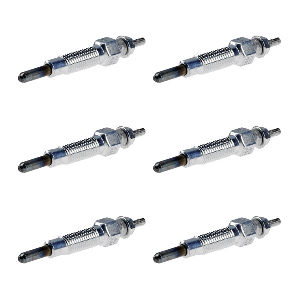 6 Glow Plugs Metal Glow Plugs 10.5 V NGK Aftermarket Expertise for KUBOTA