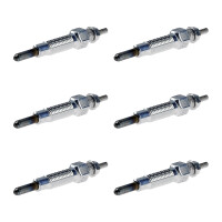 6 Glow Plugs Metal Glow Plugs 10.5 V NGK Aftermarket...
