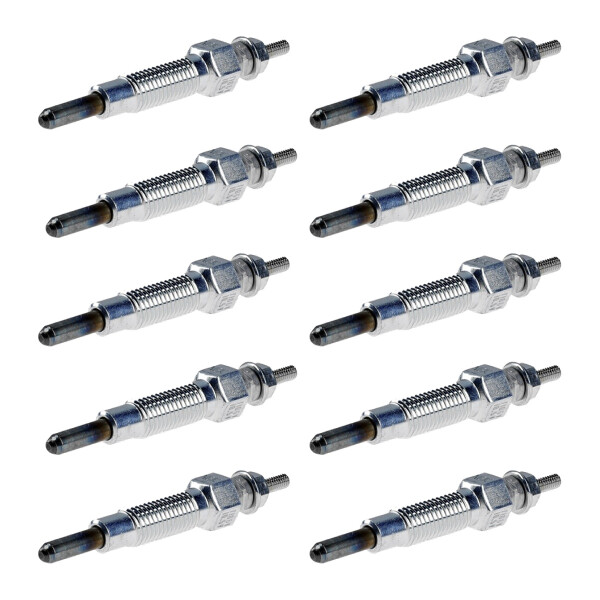 10 Glow Plugs Metal Glow Plugs 10.5 V NGK Aftermarket Expertise for KUBOTA