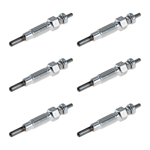 6 Glow Plugs Metal Glow Plugs 10.5 V NGK Aftermarket Expertise for KUBOTA