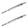 2 Glow Plugs Metal Glow Plugs 11 V NGK D-Power suitable for e.g. AUDI A6