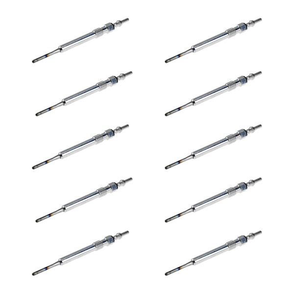 10 Glow Plugs Metal Glow Plugs 11 V NGK D-Power suitable for e.g. AUDI A6