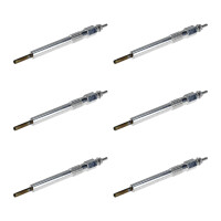 6 Glow Plugs Metal Glow Plugs 20.5 V NGK Aftermarket...
