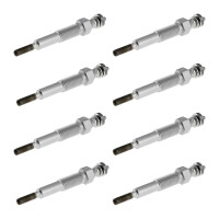 8 Glow Plugs Metal Glow Plugs 10.5 V NGK Aftermarket...