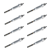 8 Glow Plugs Metal Glow Plugs 11 V NGK Aftermarket...