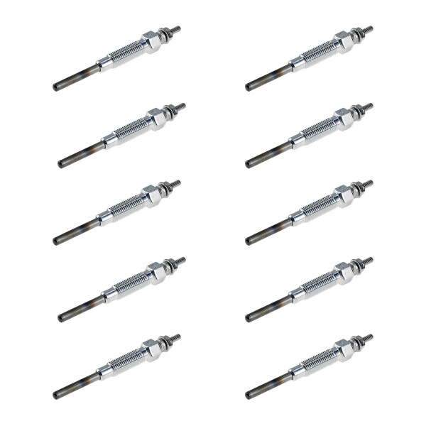 10 Glow Plugs Metal Glow Plugs 11 V NGK Aftermarket Expertise for TOYOTA HILUX