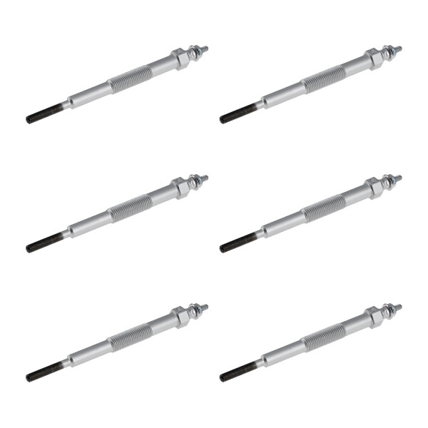 6 Glow Plugs Metal Glow Plugs 22.5 V NGK IAM-Expertise for various vehicles