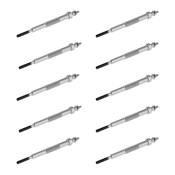 10 Glow Plugs Metal Glow Plugs 22.5 V NGK IAM-Expertise for various vehicles