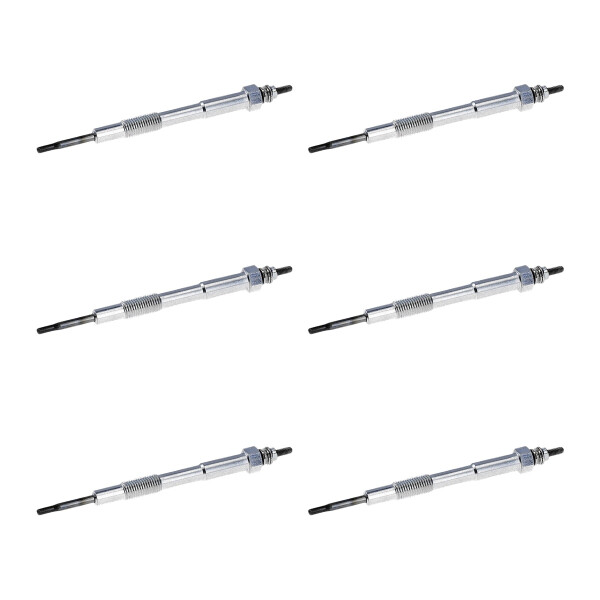 6 Glow Plugs Metal Glow Plugs 11 V NGK Aftermarket Expertise for e.g. MAZDA 6