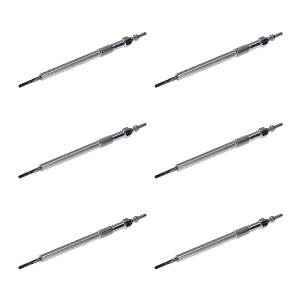 6 Glow Plugs Metal Glow Plugs 4.4 V NGK suitable for e.g. SSANGYONG KORANDO