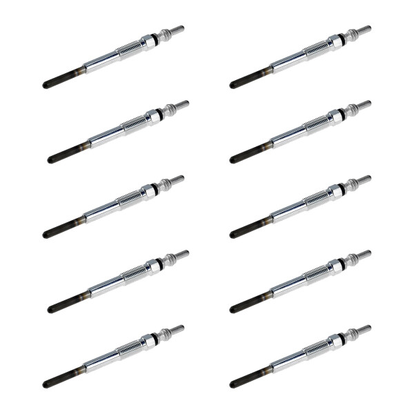 10 Glow Plugs Metal Glow Plugs 11 V NGK for e.g. LAND ROVER FREELANDER