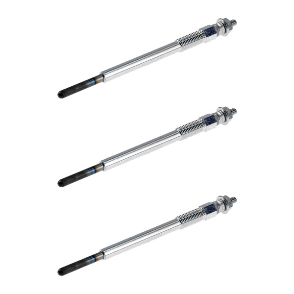 3 Glow Plugs Metal Glow Plugs 11 V NGK D-Power suitable for e.g. CITROËN C3
