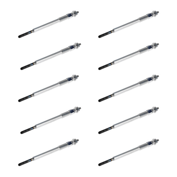 10 Glühkerzen Metall-Glühkerze 11 V NGK D-Power für u.a. CITROËN C3