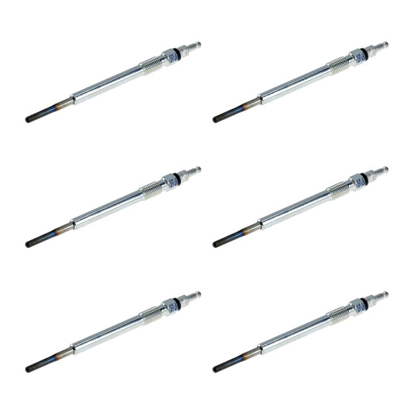 6 Glow Plugs Metal Glow Plugs 4.4 V NGK D-Power suitable for e.g. AUDI A3