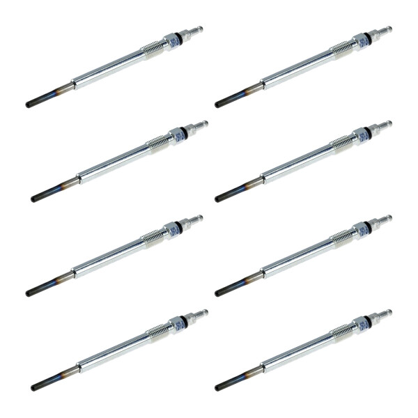 8 Glühkerzen Metall-Glühkerze 4,4 V NGK D-Power passend für u.a. AUDI A3