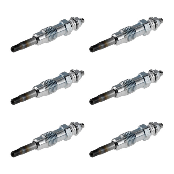 6 Glow Plugs Metal Glow Plugs 11.5 V NGK D-Power for e.g. MERCEDES-BENZ 124