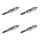 4 Glow Plugs Metal Glow Plugs 11 V NGK D-Power suitable for e.g. RENAULT 19